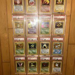 Pokémon Jungle PSA 9 1st Edition 1999 Set