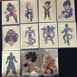 Vintage DBZ Gold Foil Cards 1998