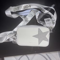 VINTAGE HAVANA Henna Star Crossbody White Camera Bag Purse
