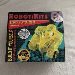 Robotikits Binary Player Robot Stem Toy Kit  New 