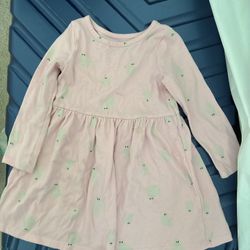 Cat & Jack Pink long sleeve girl dress long sleeve toddler girl skirt dress size 3T  Comes from pet free smoke free home  Washed w detergent & sanitiz