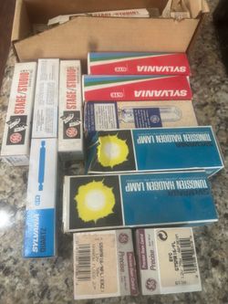 Vintage halogen lamp, light lot