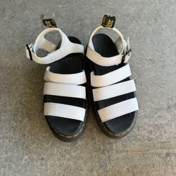 Dr. Martens White Leather Strap Sandals Women’s Size 7
