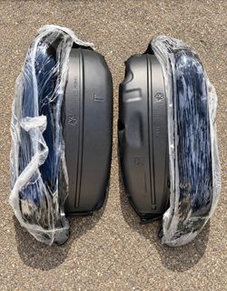 OEM Jeep Wrangler JL Rubicon Gloss Black Rear Fender Flares + Liners — Pair