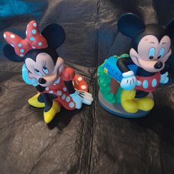 VINTAGE Disney Mickey Mouse And Minnie Bank
