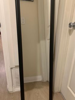 Black Full-Length Framed Mirror