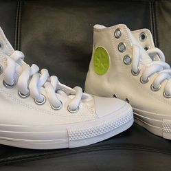 Converse Chuck Taylor All Star Billie Eilish High Top Sneakers White Neon Green Size 11.5 Men’s Women’s 13.5