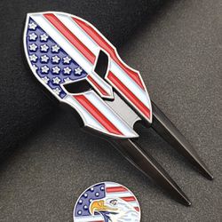 DIVOT TOOL USA FLAG SPARTAN TRUMP 2024