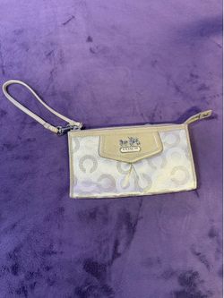 Coach Signature Wristlet Clutch