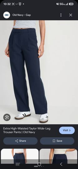 Extra High-Waisted Taylor Wide-Leg Trouser Pants Plus Size 4x Work Office Pants