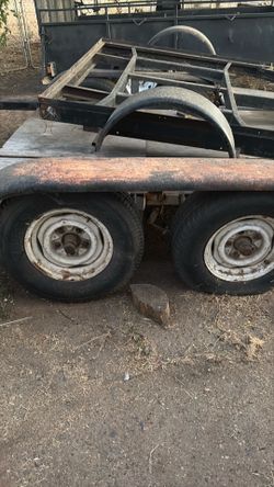 Two axels trailer