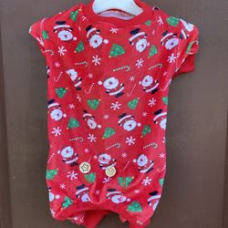 Kyeese Christmas Dog Onesie Santa Claus Pajamas L
