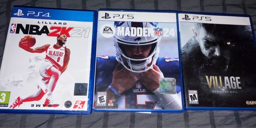 MOVE-OUT SALE: PS4 & PS5 Video Games – 3 Games