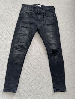 Zara/ Men/ Destroyed Denim: Jeans/ Black/32