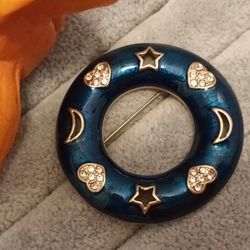 Moon Star Heart Round Shape Classic Unique Exquisite Enamel Brooch Pin Jewelry