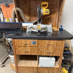 Miter saw cabinet