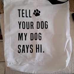 Brand New Tote Bag Doggie Theme