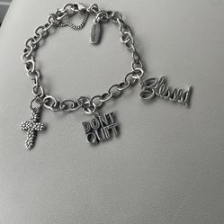 James Avery Bracelet with 3 Charms