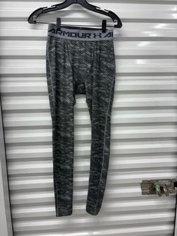 Under Armour HeatGear Men's Compression Leggings Gray/Black Geometric M