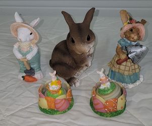 Easter Bunny Figurines. All for $2