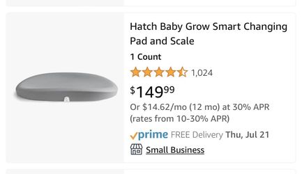 Hatch Baby Scale And Changing Pad
