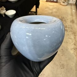 Chinese Porcelain Blue Jar. Moving Sale