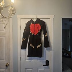 Lightly Worn Sweater Dress, Spooky Voo-Doo themed