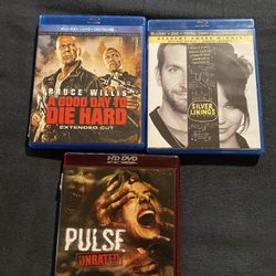 2 Blu-ray And 1 Hd Movies 