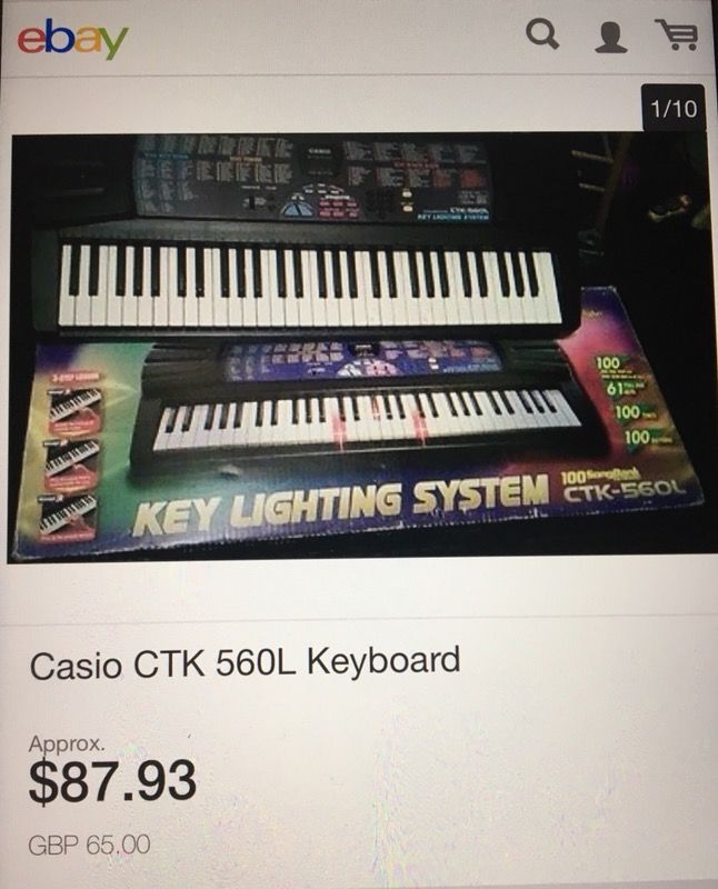 Casio ctk 560l top