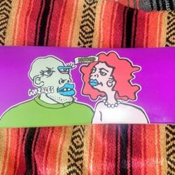 💥krooked Mark Gonz Gonzales 8.5"*Geegah Shape*ULTRA RARE OLDER KROOKED BOARD/CLASSIC GONZ GRAPHIC💥65 💥  Plus 1 Free Pair Of Krooked Socks