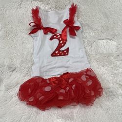Brand New Red Tutu 2 Years 