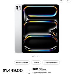 Apple - 13 inch iPad, Pro M4, 256GB OLED (WIFI)