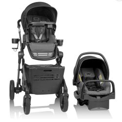 Evenflo Pivot Troop Child and Pet Modular Travel System (Bluestone Gray)