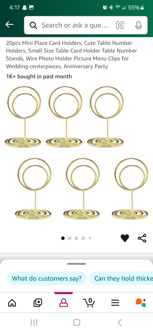 Table Number Holder