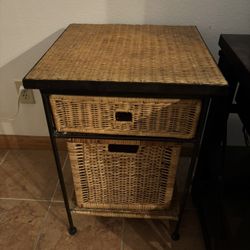 2 bamboo night stands