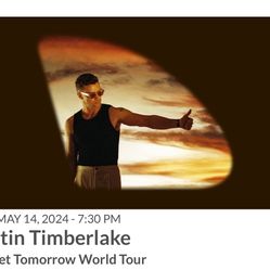Ticket - Justin Timberlake 5/14 @ Pechanga Arena