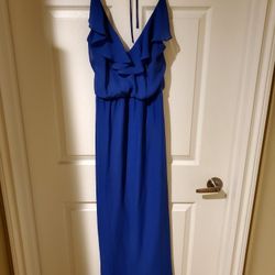 Women's Nouvelle Amsale Royal Blue Maxi Dress (Size XS)