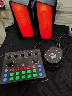 speakers and audio box