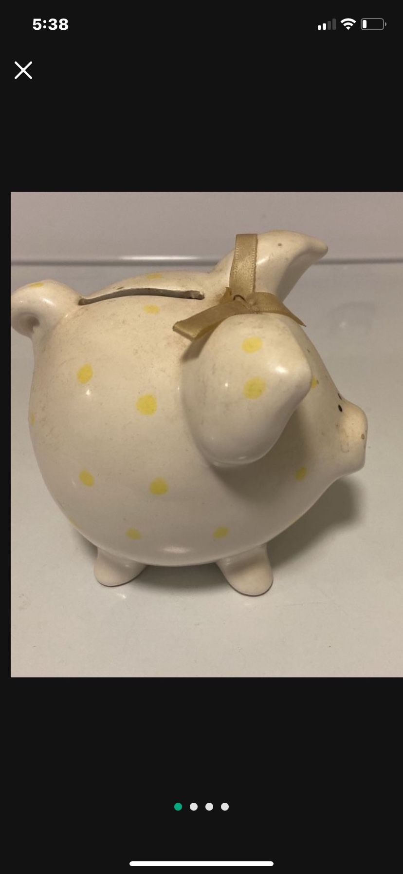 Precious Moments Enesco Complete Piggy Bank 1983
