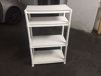 Plastic shelves