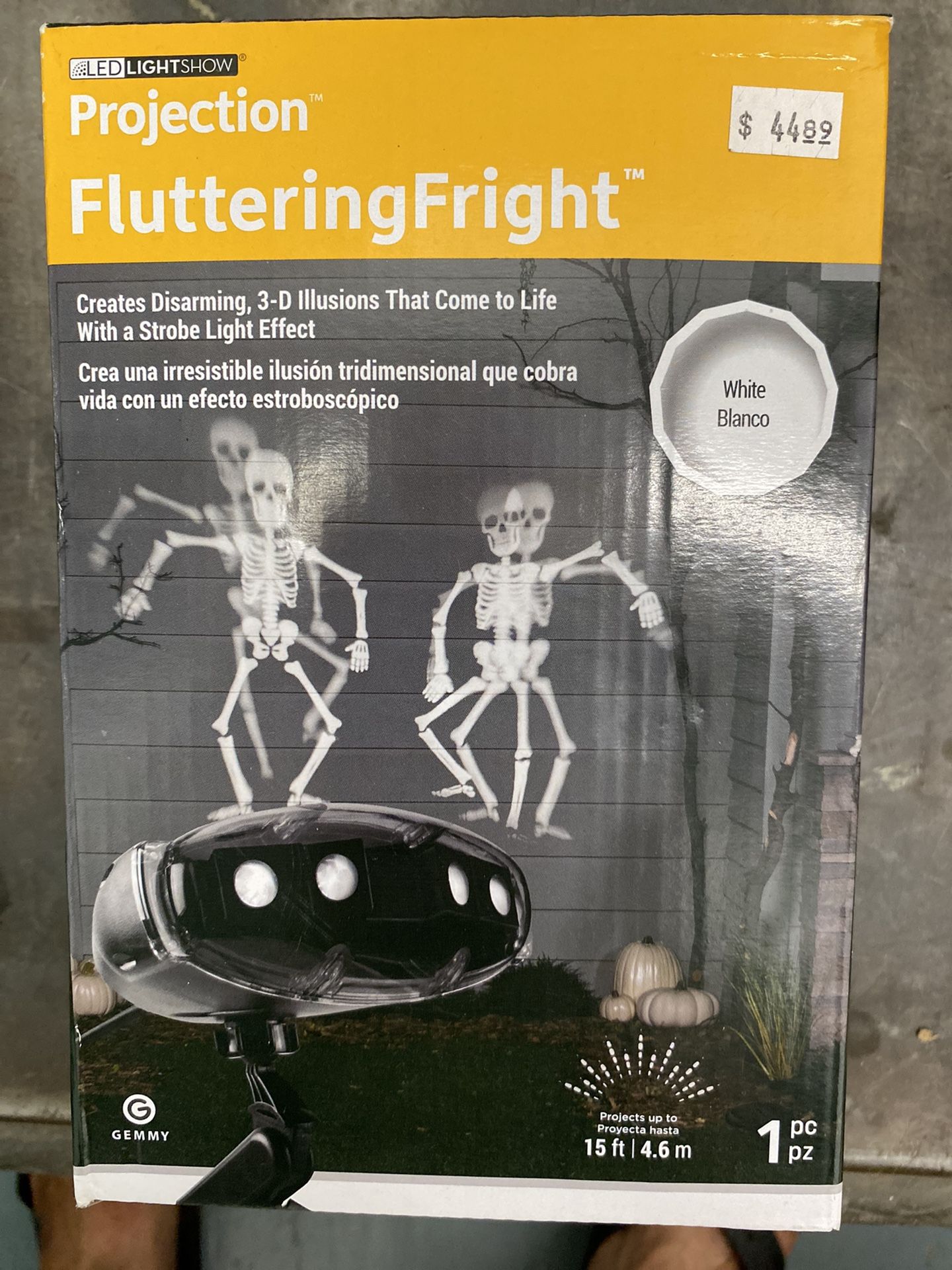 LED light Show Projection Fluttering Fright Skeletons