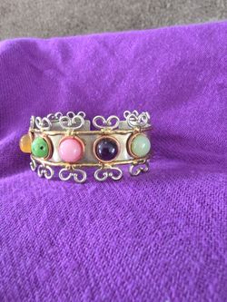 Hand made natural stone bracelet