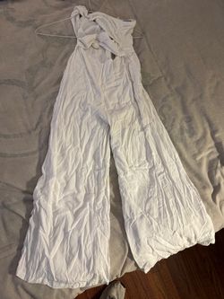 Runaway The Label Etta White Wide-Leg Jumpsuit XS / US 2