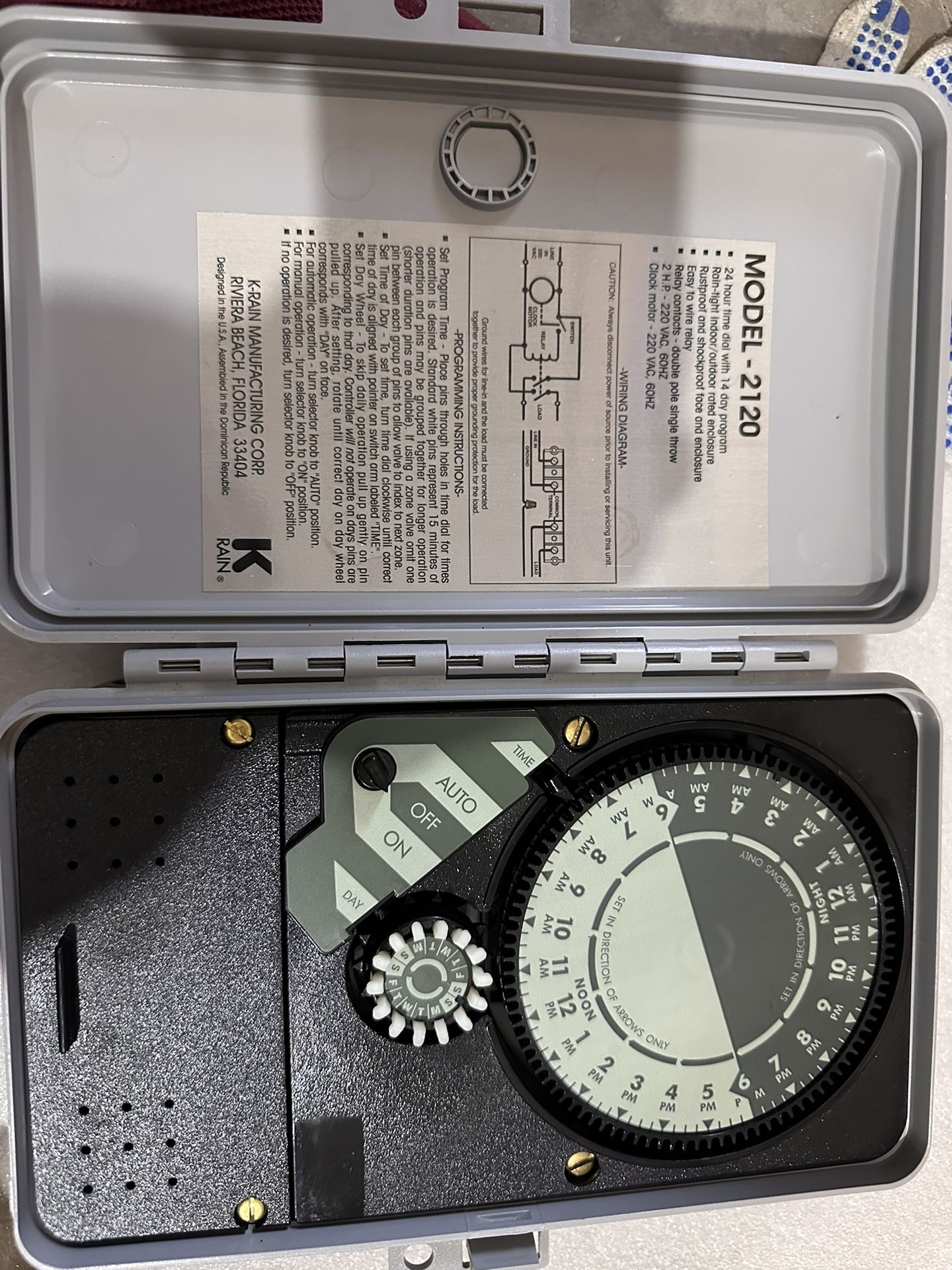 K-Rain 2114 2100 Series Single Station Controller It brand new (421)021225