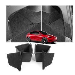5 Seater Tesla Model Y Rear Trunk Organizer Side Storage Box with Lid  Reinforced Handle for Model Y Interior Accessories Black 2023 2022 2021  2020 (Do for Sale in Las Vegas, NV - OfferUp