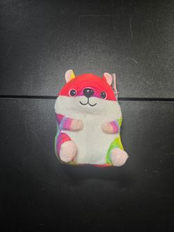 Sugar the Rainbow Hamster Stuffed Animal