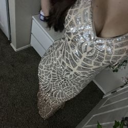 Gold/beige long dress