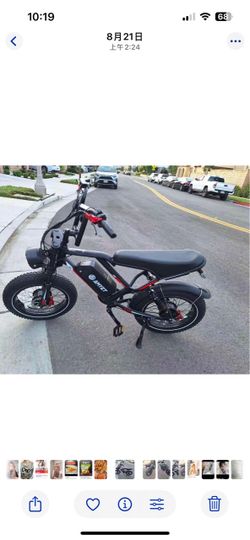 Like New AMYET G60 Fat Tire Electric Bike - Only 3 Miles!