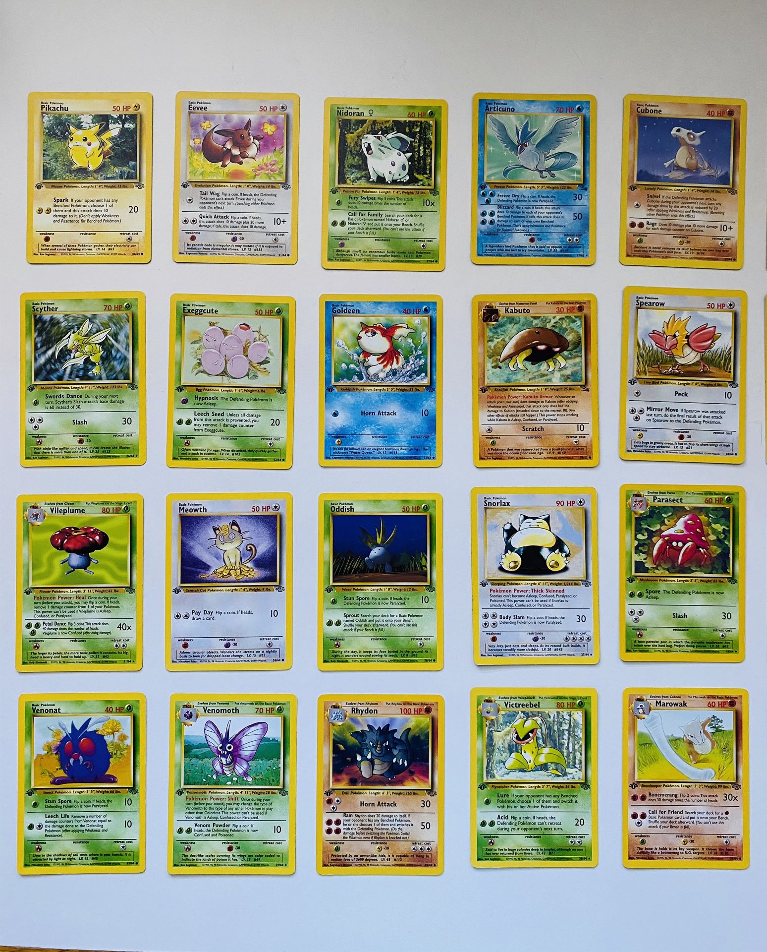 pokemon card lot base set 300+ 1999 First Edition and Base Set Pokémon Card LOT (English & Japanese)