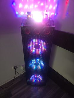 Bluetooth DJ Speaker With Disco Lights
